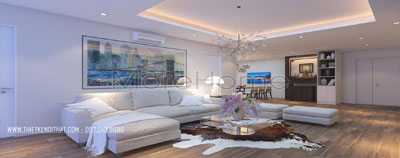  Thiết kế thi công nội thất chung cư hiện đại G03AB Trung Hòa - Mr Liên