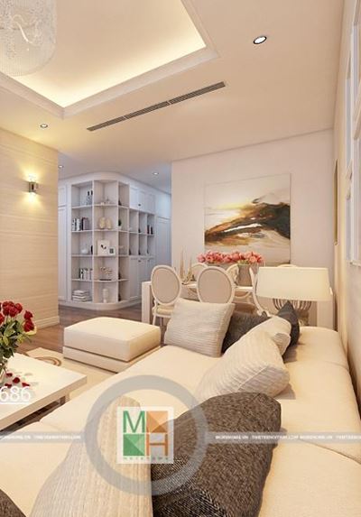 Thiết kế chung cư cao cấp Golden Palace Mễ Trì - Nhà chị Dung