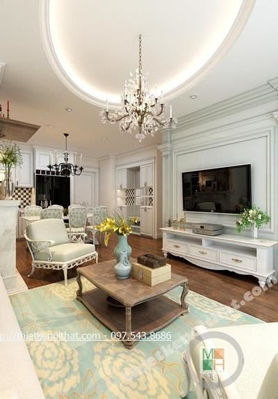 Thiết kế căn hộ cao cấpTimesCity Tân cổ điển - Anh Vân