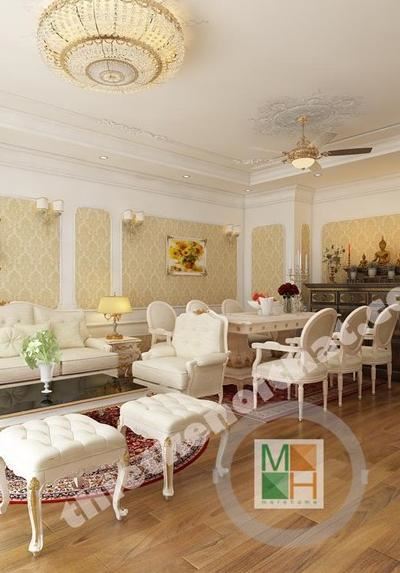 Thiết kế nội thất chung cư Tân cổ điển tại TimesCity-Chị Hà Anh