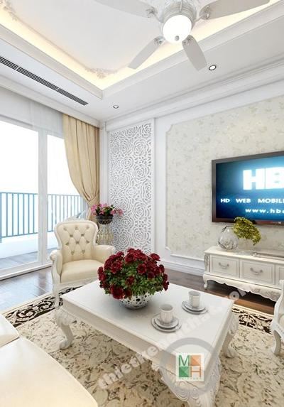 Thiết kế nội thất chung cư tân cổ điển tại Golden Palace