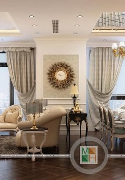 Thiết kế nội thất tân cổ điển chung cư royal city R1 cao cấp