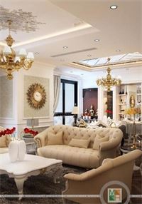 Thiết kế nội thất tân cổ điển chung cư Royal City cao cấp