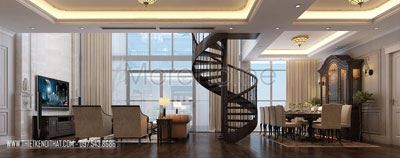 Thiết kế nội thất và thi công nội thất căn hộ chung cư duplex Mandarin Garden - Chị Lan