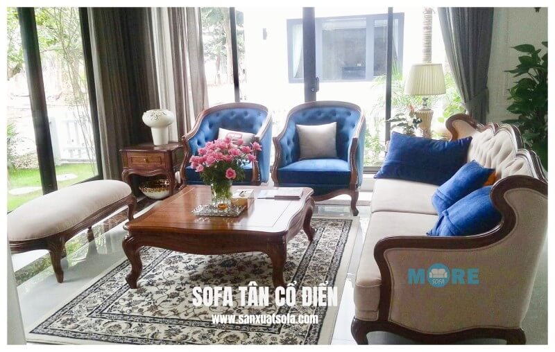 Mẫu sofa tân cổ điển đẹp
