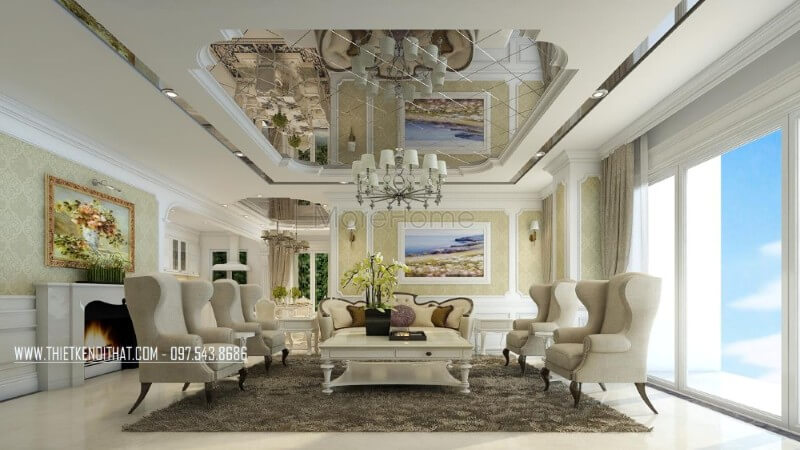 Mẫu sofa tân cổ điển đẹp, sang trọng