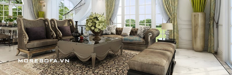 Mẫu sofa tân cổ điển đẹp, sang trọng