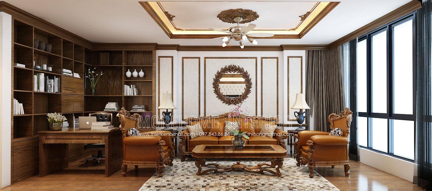 Mẫu sofa tân cổ điển đẹp, sang trọng