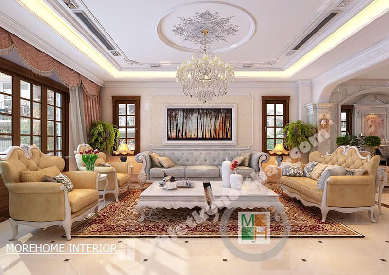 Mẫu sofa tân cổ điển đẹp, sang trọng