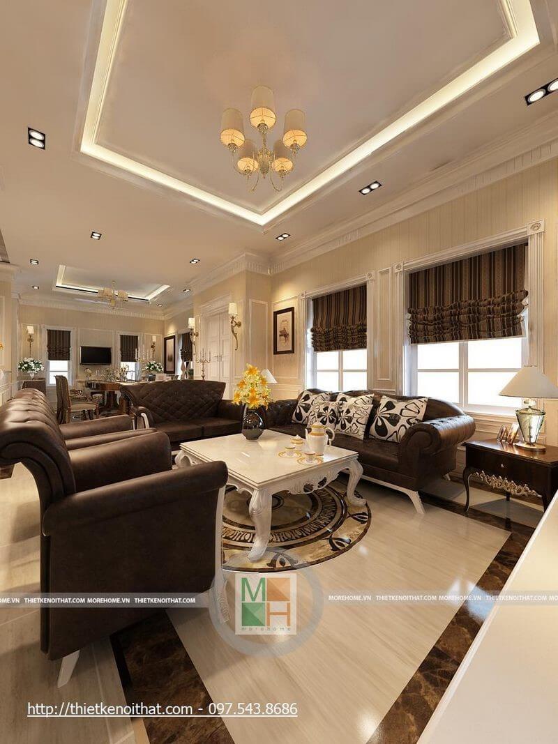Mẫu sofa tân cổ điển đẹp, sang trọng