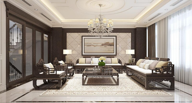 Phòng khách trở nên sang trọng, thu hút mọi ánh nhìn với mẫu Sofa tân cổ điển đẹp Mẫu sofa tân cổ điển đẹp, sang trọng và đẳng cấp